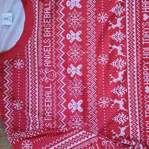 Los Angeles Angels Baseball Christmas Giveaway Shirt - Size XL - Picture 3 of 6